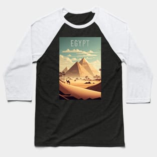 The Vector Pyramids of Giza Baseball T-Shirt